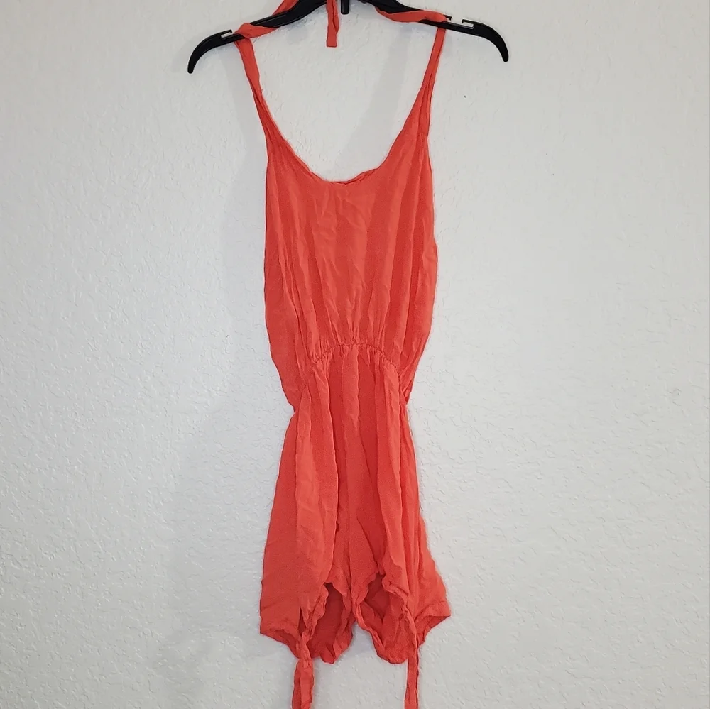 Beautiful Orange Short Romper Size S - Picture 2 of 4